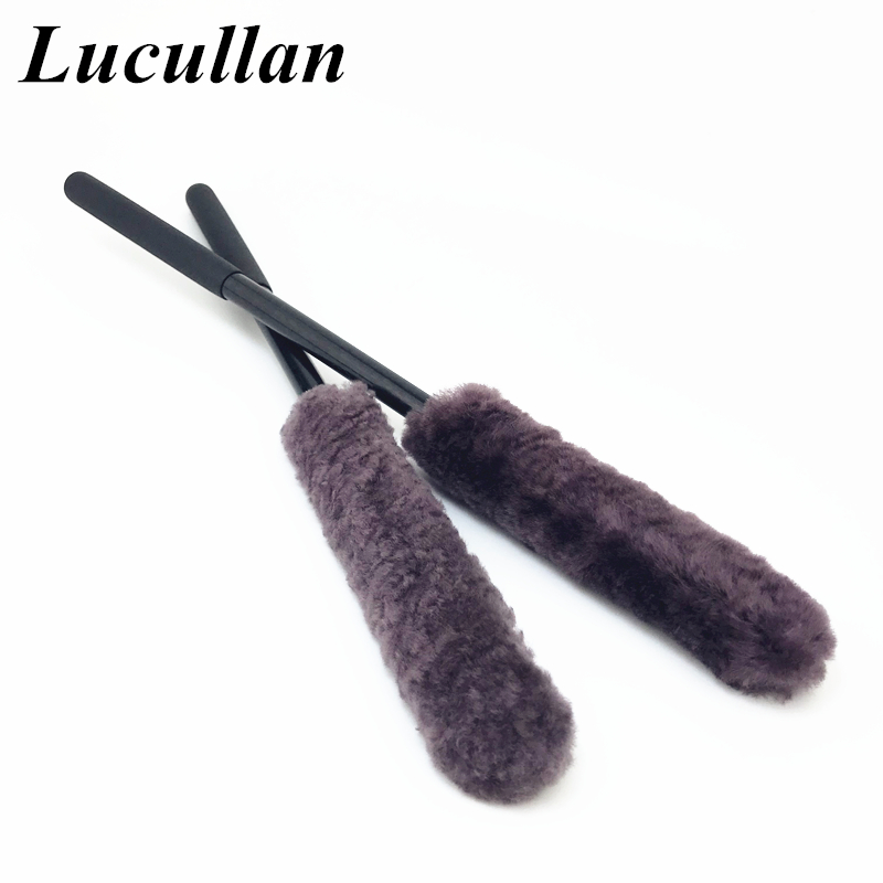 Interior Detailing Kit - Lucullan 38CM 자연 양모 세차 휠