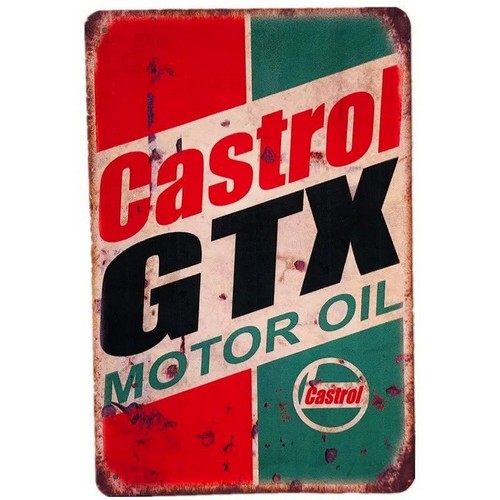 캐스트롤 GTX 모터 오일 틴 사인 레트로 자동차 정비 - Castrol Oil Gtx 리뷰 및 가격